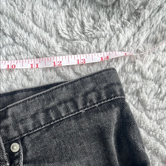 VTG 90S POLO JEANS COMPANY RALPH LAUREN black Denim relaxed mid-rise cut off 10 - Picture 6 of 10